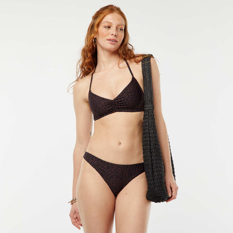 Soutien-gorge de bain triangle réversible rayures vs uni