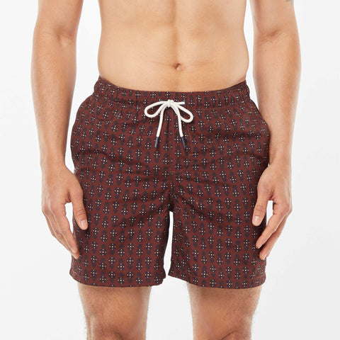 Short de bain motifs palmiers