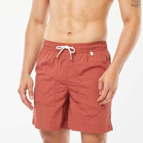 Short de bain basique intérieur rayé
