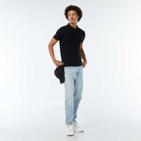 Polo en piqué de coton