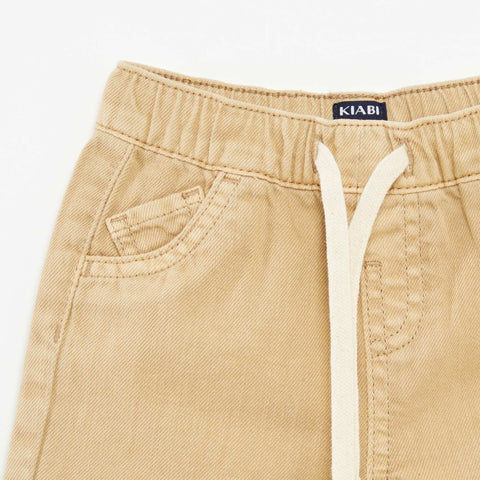 Short uni avec cordons de serrage