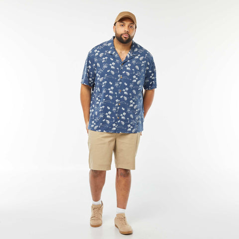 Chemise à manches courtes avec motif