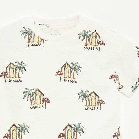 Ensemble t-shirt + short avec imprimé - 2 pièces