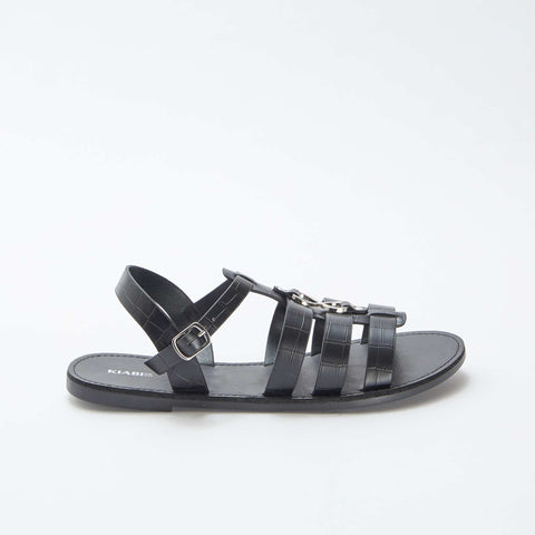 Sandales avec détails métalliques
