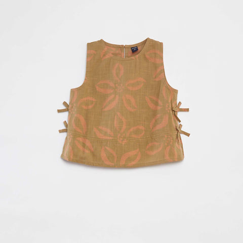 Blouse sans manches avec nœuds