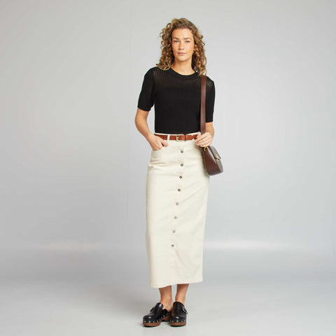 Pull en maille ajourée