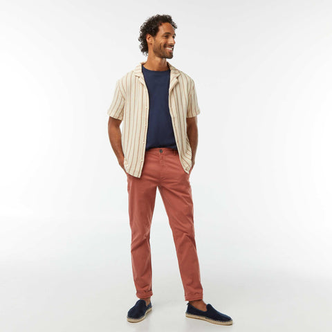 Chemise manches courtes à rayures