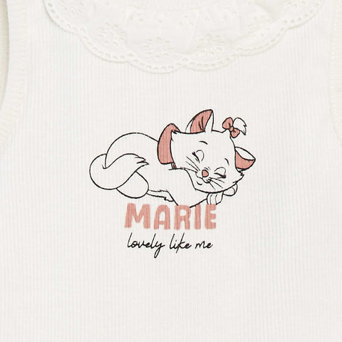 Body côtelé avec col brodé 'Disney'