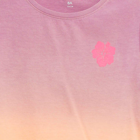 T-shirt en jersey à emmanchures volantées