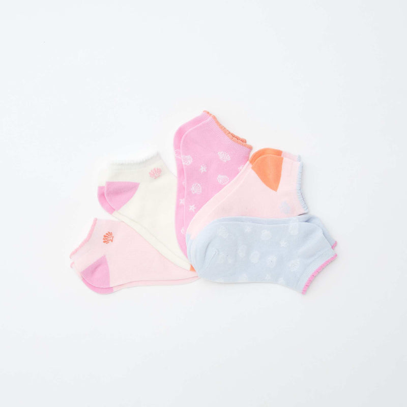 Chaussettes invisibles fantaisies – BLEU – Kiabi Maroc