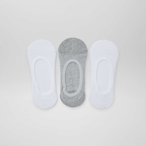 Lot de 3 paires de chaussettes invisibles