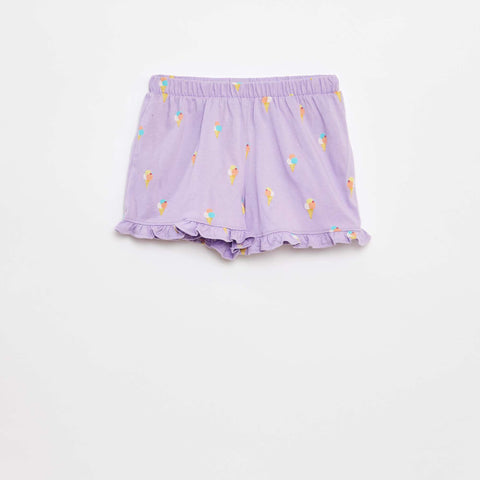 Lot de 2 shorts volantés