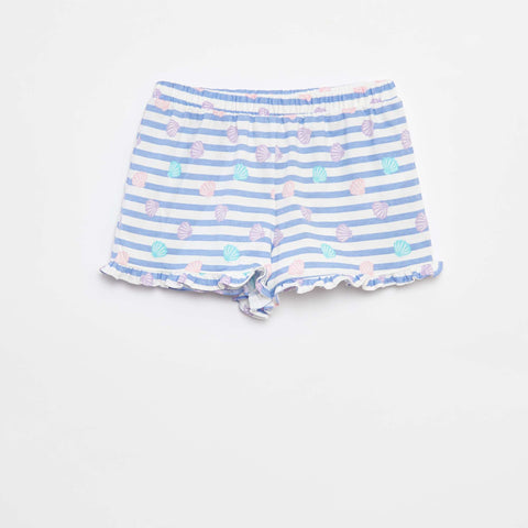 Lot de 2 shorts volantés