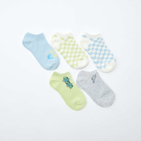 Lot de chaussettes invisibles imprimées