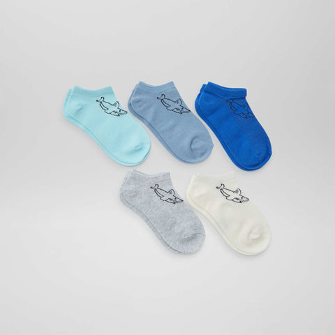Lot de chaussettes invisibles imprimées