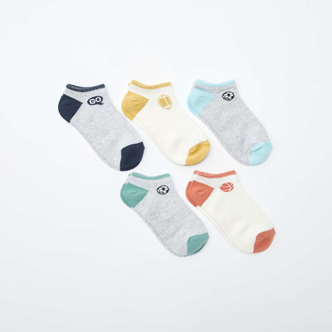 Lot de chaussettes invisibles imprimées