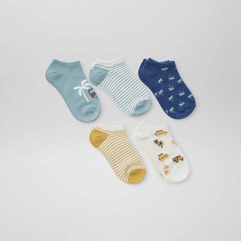Lot de chaussettes invisibles imprimées