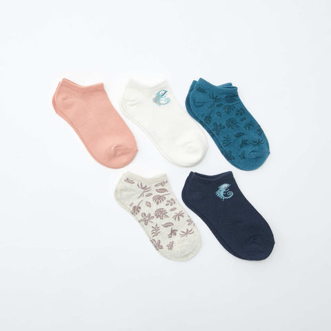 Lot de chaussettes invisibles imprimées