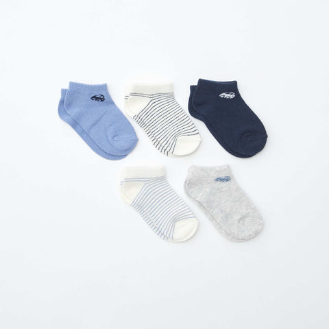 Lot de 5 paires de chaussettes invisibles