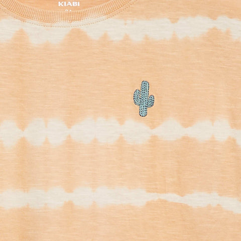 Tee-shirt avec rayures tie and dye