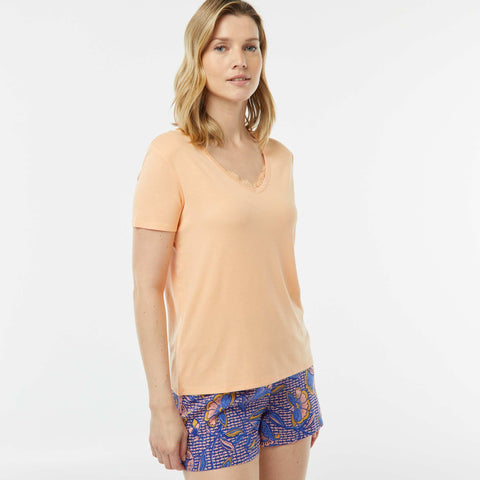 T-shirt fluide col V