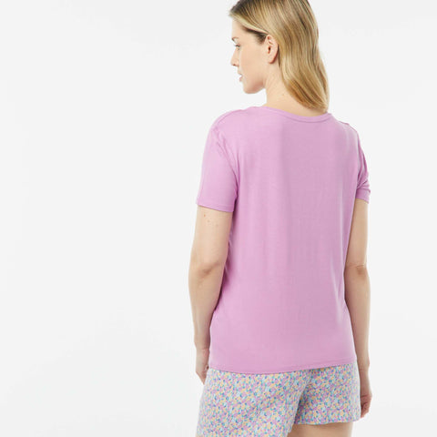 T-shirt fluide col V