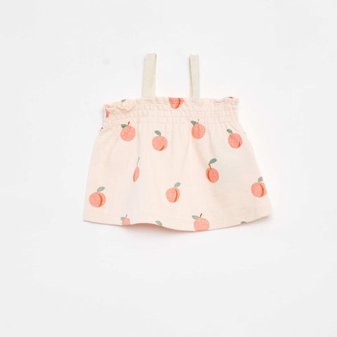 Ensemble top à bretelles + short rayés - 2 pièces