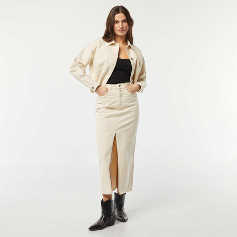 Jupe en jean midi