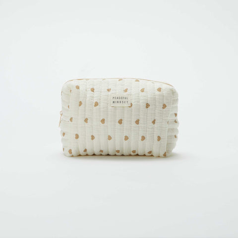Trousse de toilette en gaze de coton