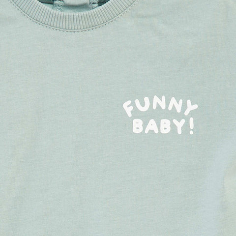 Ensemble court t-shirt + short + bob - 3 pièces
