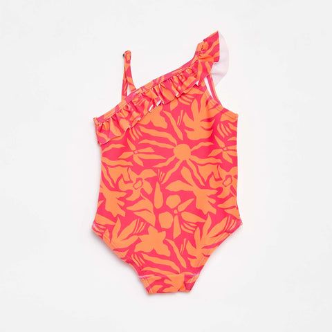Maillot de bain imprimé one shoulder