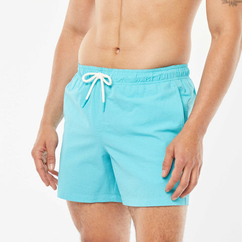 Short de bain en maille reliefée