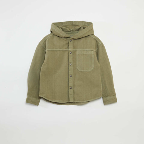 Surchemise regular à capuche