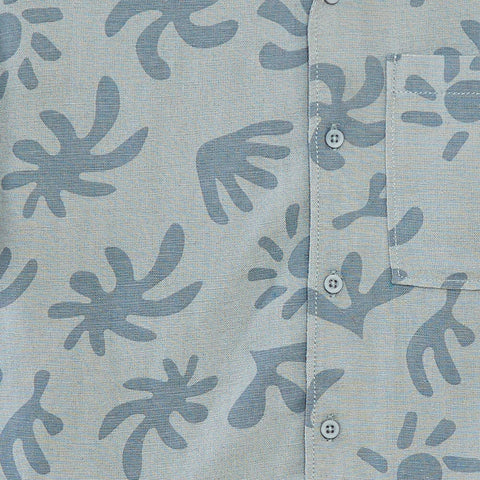 Chemise en lin mélangé avec imprimé