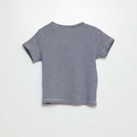T-shirt rayé à manches courtes