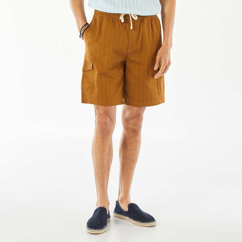 Bermuda en twill multipoches