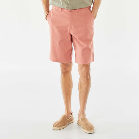 Bermuda chino en lin mélangé