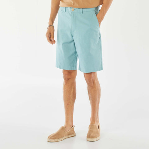 Bermuda chino en lin mélangé
