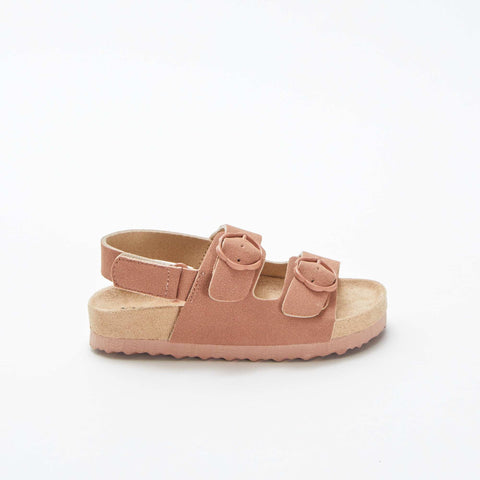 Sandales plates avec boucles fleurs