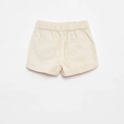 Short en denim unie