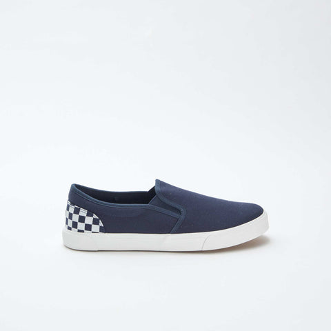Baskets slip-on avec damier