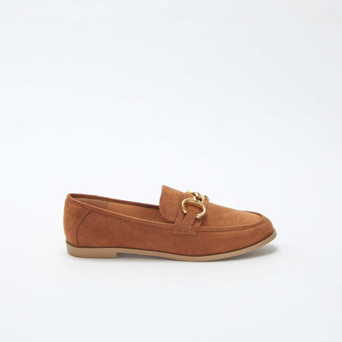 Mocassins type bateau en suédine