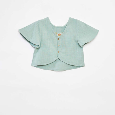 Blouse à motifs brodés