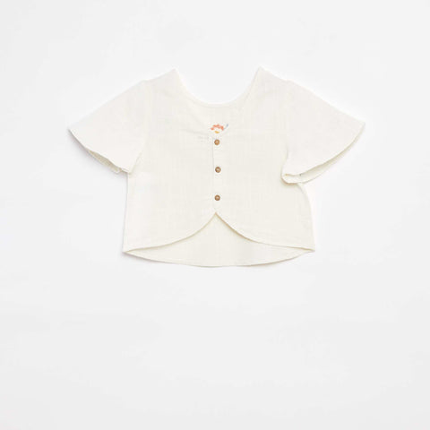 Blouse à motifs brodés