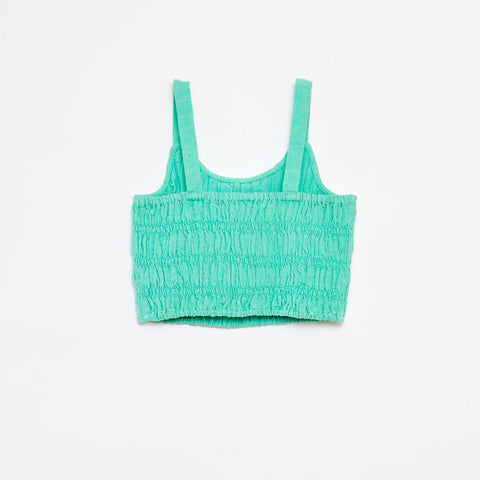 Top cropped à bretelles