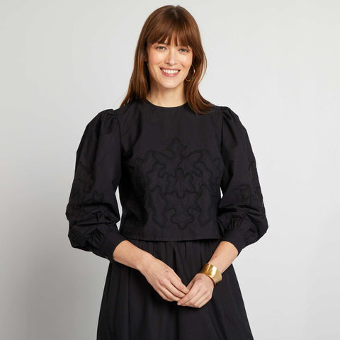 Blouse en voile de coton