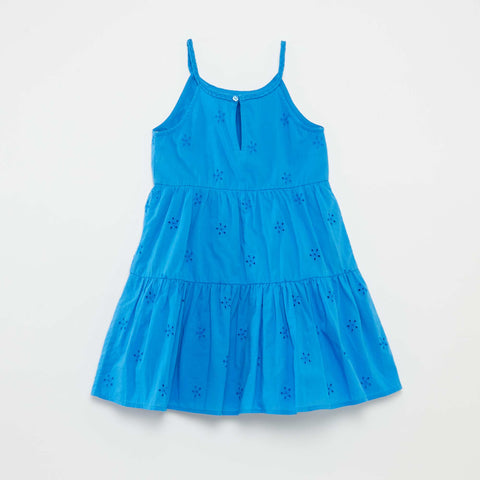 Robe unie à bretelles tressées