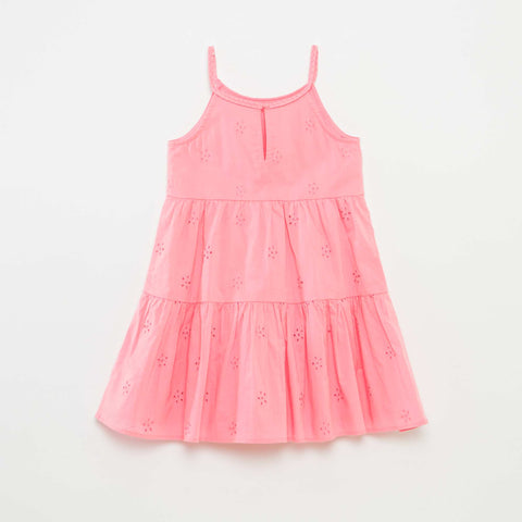 Robe unie à bretelles tressées