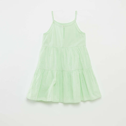 Robe unie à bretelles tressées
