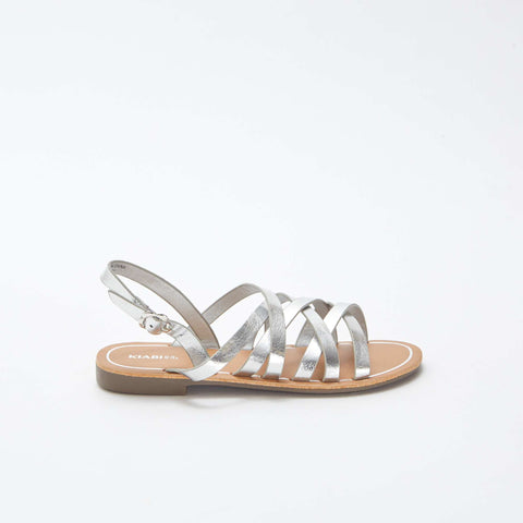Sandales unies multi-brides